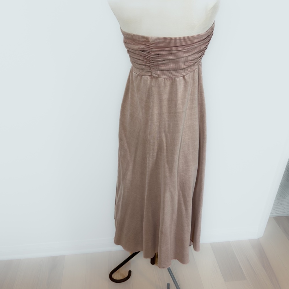 Free People One Melanie Convertible Tube Dress in Mauve pale pink Size XS - Picture 2 of 7